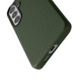 MELKCO Skórzane Etui MagSafe do Samsung Galaxy S26+ zielone