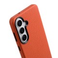 MELKCO Skórzane Etui MagSafe do Samsung Galaxy S26+ pomarańczowe