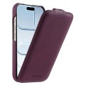 MELKCO MagSafe Skórzane Etui Pionowe do iPhone Air fioletowe
