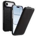 MELKCO MagSafe Skórzane Etui Pionowe do iPhone Air czarne
