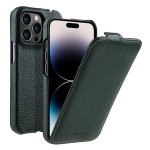 MELKCO MagSafe Skórzane Etui z Klapką do iPhone 14 Pro Max zielone