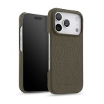 Skórzane Etui Melkco do iPhone 17 Pro Max MagSafe szare