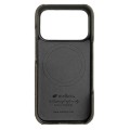 Skórzane Etui Melkco do iPhone 17 Pro Max MagSafe szare