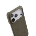 Skórzane Etui Melkco do iPhone 17 Pro Max MagSafe szare
