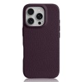 MELKCO Skórzane Etui Obudowa MagSafe do iPhone 16 Pro Max fioletowe