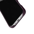 MELKCO Skórzane Etui Obudowa MagSafe do iPhone 16 Pro Max fioletowe