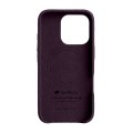 MELKCO Skórzane Etui Obudowa MagSafe do iPhone 16 Pro Max fioletowe