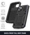 R-JUST Pancerne Etui Antywstrząsowe do iPhone 14 Plus czarne