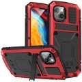 R-JUST Pancerne Etui Antywstrząsowe do iPhone 14 Plus czerwone