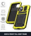 R-JUST Pancerne Etui Antywstrząsowe do iPhone 14 Plus żółte