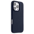 MELKCO Skórzane Etui Obudowa MagSafe do iPhone 16 Pro Max granatowe