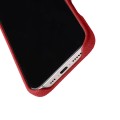 MELKCO Skórzane Etui Obudowa MagSafe do iPhone 16 Pro czerwone