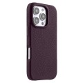 MELKCO Skórzane Etui Obudowa MagSafe do iPhone 16 Pro fioletowe