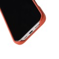 MELKCO Skórzane Etui Obudowa MagSafe do iPhone 16 Pro pomarańczowe