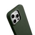 MELKCO Skórzane Etui Obudowa MagSafe do iPhone 16 Pro zielone