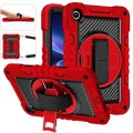 Shockproof Pancerne Etui z Paskiem do Xiaomi Redmi Pad 2 SE 9.7 2026 czerwone