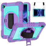 Shockproof Pancerne Etui z Paskiem do Xiaomi Redmi Pad 2 SE 9.7 2026 fioletowe