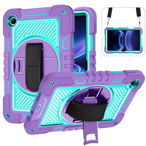 Shockproof Pancerne Etui z Paskiem do Xiaomi Redmi Pad 2 SE 9.7 2026 fioletowe