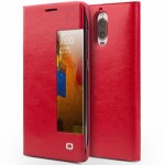 Etui Pokrowiec QIALINO Mate 9 Pro / Porsche Design czerwone