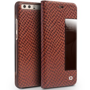 Etui Pokrowiec QIALINO Huawei P10 brązowe