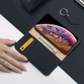 Dux Ducis Skórzane Etui Pokrowiec do iPhone XS Max granatowy