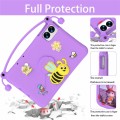 Mocne Etui EVA dla dzieci do Xiaomi Redmi Pad 2 Pro fioletowe