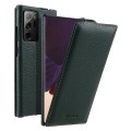 MELKCO Skórzane Etui Pionowe do Samsung Galaxy Note 20 Ultra zielone