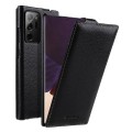 MELKCO Skórzane Etui Pionowe do Samsung Galaxy Note 20 Ultra czarne