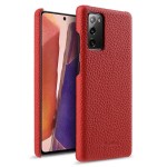 MELKCO Skórzane Etui Obudowa Plecki do Samsung Galaxy Note 20 czerwone