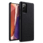 MELKCO Skórzane Etui Obudowa Plecki do Samsung Galaxy Note 20 czarne
