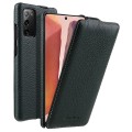 MELKCO Skórzane Etui Pionowe do Samsung Galaxy Note 20 zielone
