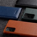 MELKCO Skórzane Etui Pionowe do Samsung Galaxy Note 20 granatowe