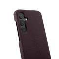 MELKCO Skórzane Etui Obudowa Plecki do Samsung Galaxy S25+ fioletowe