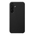 MELKCO Skórzane Etui Obudowa Plecki do Samsung Galaxy S25+ czarne
