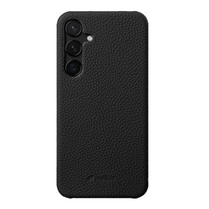 MELKCO Skórzane Etui Obudowa Plecki do Samsung Galaxy S25+ czarne