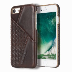 Skórzane Etui PIERRE CARDIN iPhone 7  czekoladowe