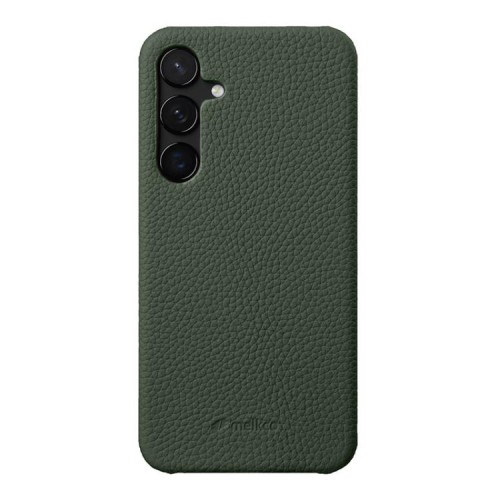 MELKCO Skórzane Etui Obudowa Plecki do Samsung Galaxy S24+ zielone