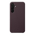 MELKCO Skórzane Etui Obudowa Plecki do Samsung Galaxy S24+ fioletowe