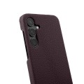 MELKCO Skórzane Etui Obudowa Plecki do Samsung Galaxy S24+ fioletowe