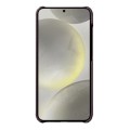 MELKCO Skórzane Etui Obudowa Plecki do Samsung Galaxy S24+ fioletowe