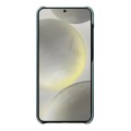 MELKCO Skórzane Etui Obudowa Plecki do Samsung Galaxy S24+ niebieskie
