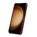 MELKCO Skórzane Etui Obudowa Plecki do Samsung Galaxy S24+ czerwone