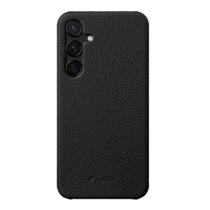 MELKCO Skórzane Etui Obudowa Plecki do Samsung Galaxy S24+ czarne
