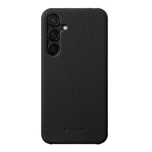 MELKCO Skórzane Etui Obudowa Plecki do Samsung Galaxy S24+ czarne