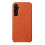 MELKCO Skórzane Etui Obudowa Plecki do Samsung Galaxy S24 orange