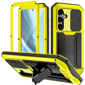 R-JUST Pancerne Etui Antywstrząsowe do Samsung Galaxy S25+ żółte