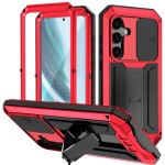 R-JUST Pancerne Etui Antywstrząsowe do Samsung Galaxy S25+ czerwone
