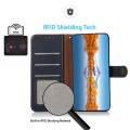 Skórzane Etui Pokrowiec KHAZNEH FRID do Samsung Galaxy S24+ 5G niebieskie