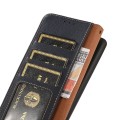 Skórzane Etui Pokrowiec KHAZNEH FRID do Samsung Galaxy S24+ 5G niebieskie