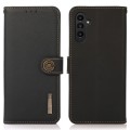Skórzane Etui Pokrowiec KHAZNEH FRID do Samsung Galaxy S24+ 5G czarne